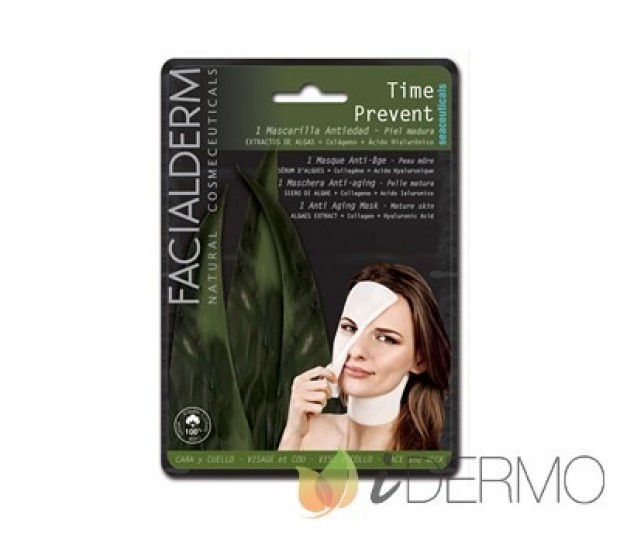 TIME PREVENT Mascarilla intensiva antiedad cara y cuello